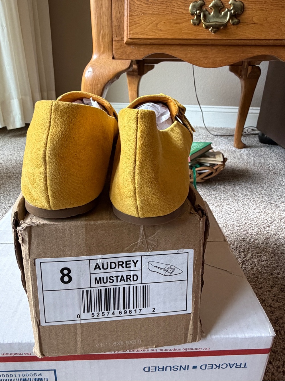 Journee Audrey Mustard Yellow Kids Dress Slip-On Shoes